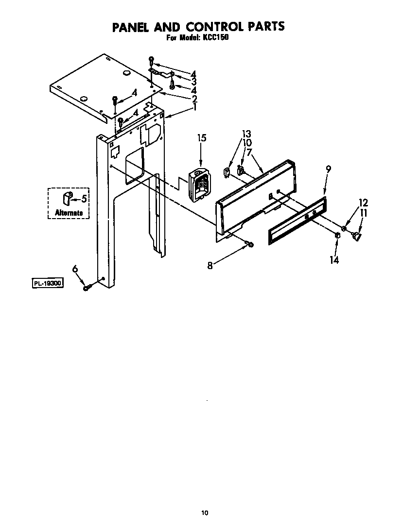 PANEL AND CONTROL (KCC150)