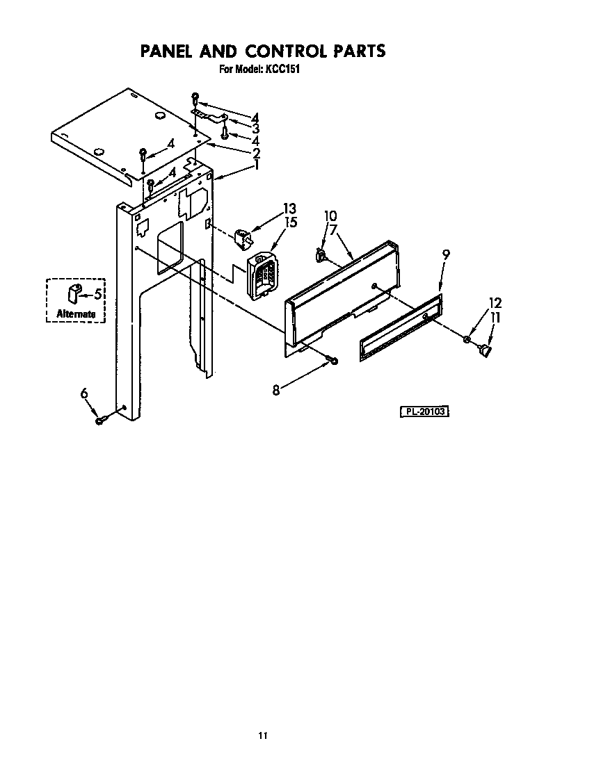 PANEL AND CONTROL (KCC151)