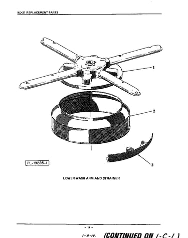 Lower wash arm and strainer