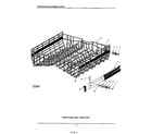 KitchenAid KDD20 upper rack and track diagram