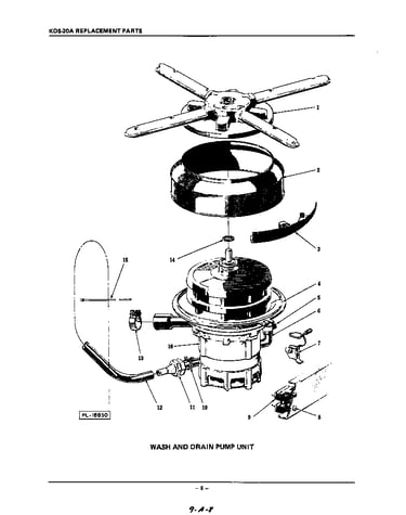 Wash and drain pump