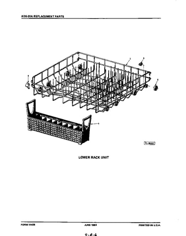 Lower rack
