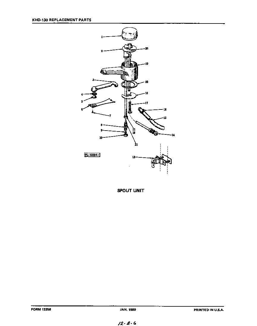 Spout unit