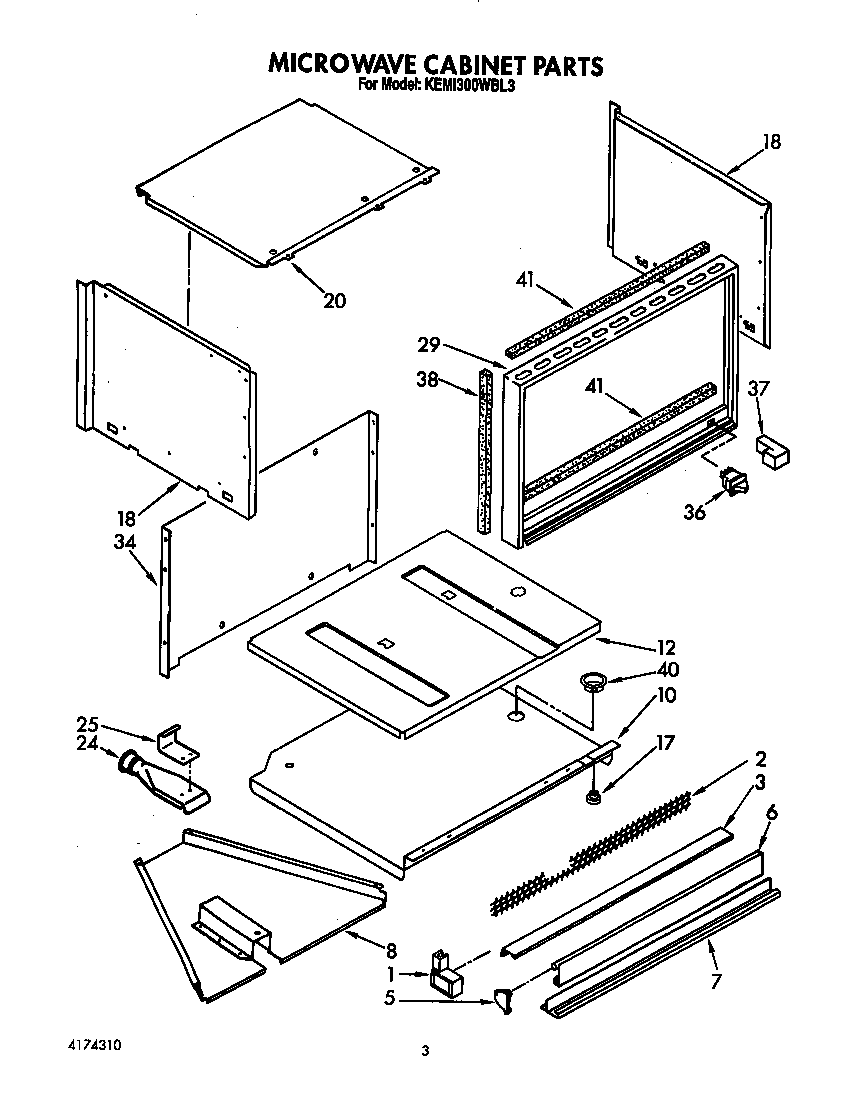 Microwave cabinet