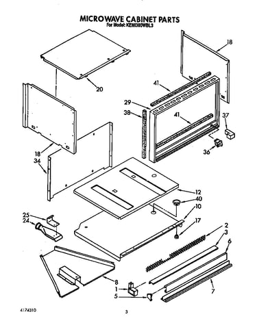 Microwave cabinet