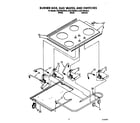 KitchenAid KGCT305XWH3 burner box,,gas valves diagram