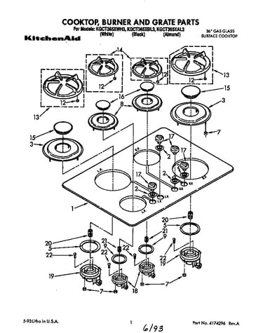 Cooktop,burner,grate