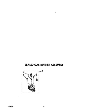 Sealed gas burner