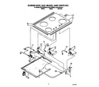 KitchenAid KGCT365XWH3 burner box, gas valves diagram