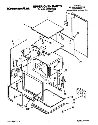 Upper oven