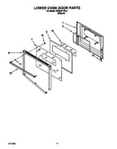 Lower oven door