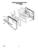 Lower oven door