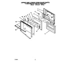 KitchenAid KEBS277YWH2 upper and lower oven door diagram