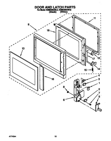 Door and latch