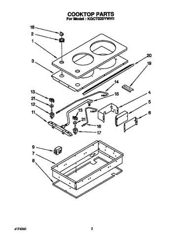 Cooktop parts