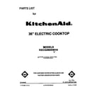 KitchenAid KECG260SWH4 cover sheet diagram