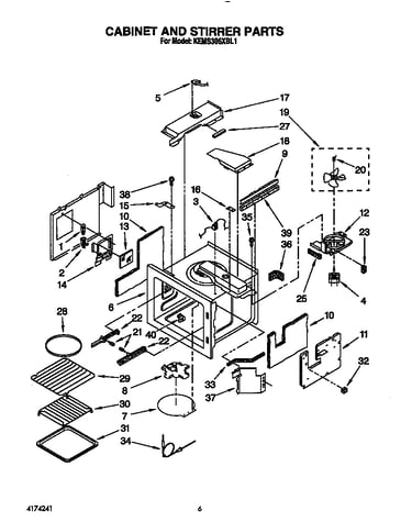 Cabinet and stirrer