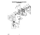 KitchenAid KEMS306XWH1 magnetron and air flow diagram