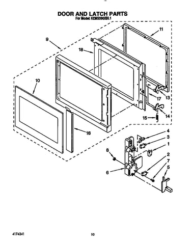 Door and latch