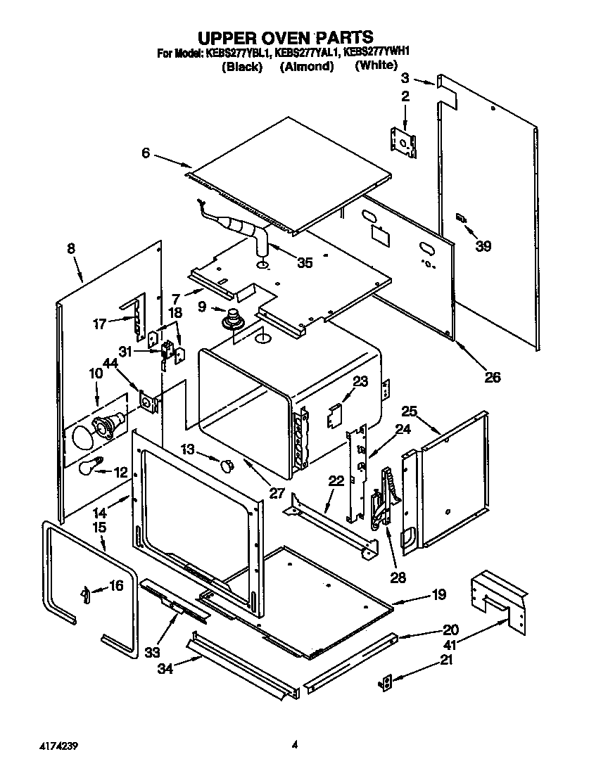 Upper oven
