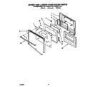 KitchenAid KEBS277YWH1 upper and lower oven door diagram