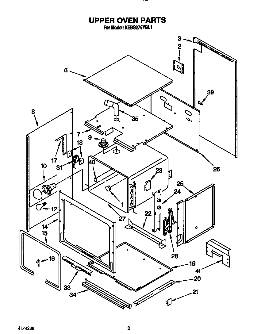 Upper oven