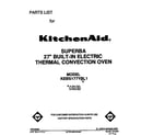 KitchenAid KEBS177YWH1 front cover diagram