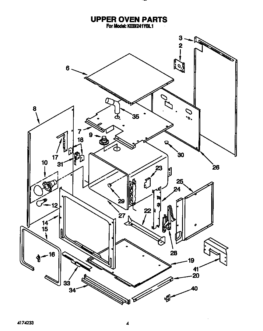 Upper oven