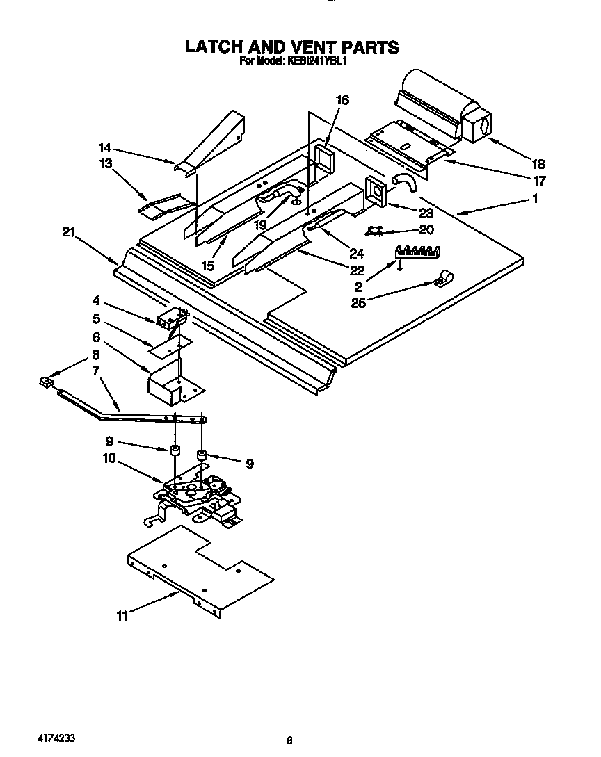 Latch and vent