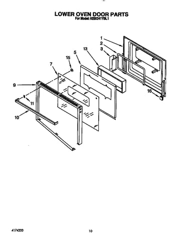 Lower oven door