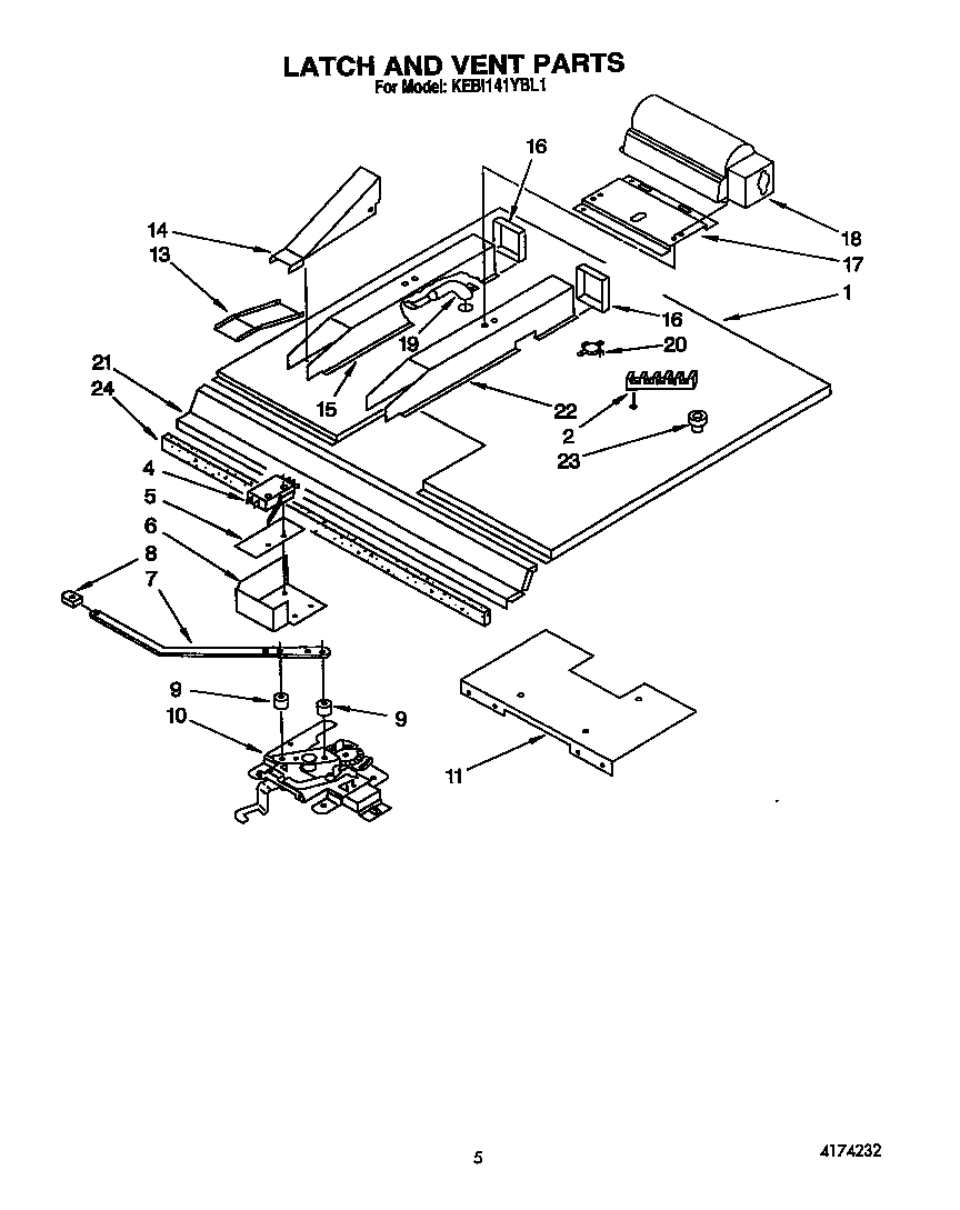 Latch and vent