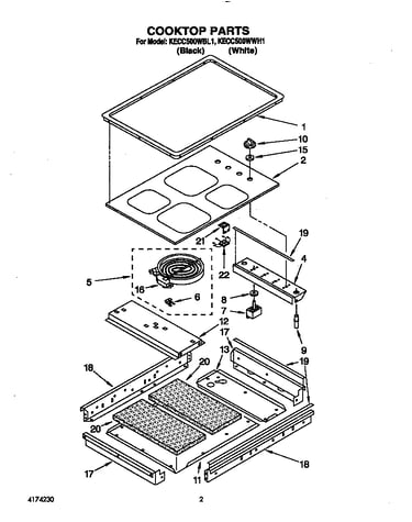 Cooktop parts