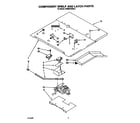 KitchenAid KEMS378XBL2 component shelf and latch diagram