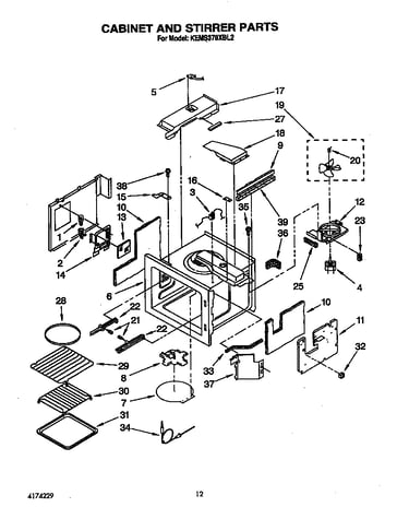 Cabinet and stirrer