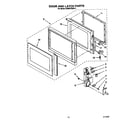 KitchenAid KEMS378XBL2 door and latch diagram