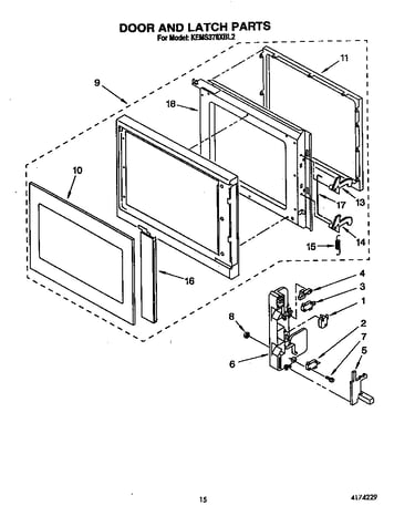 Door and latch