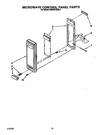 Microwave control panel