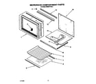 KitchenAid KEMS377XWH2 microwave compartment diagram