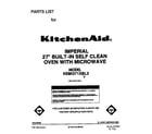 KitchenAid KEMI371XBL2 front cover diagram