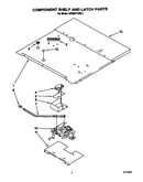 Component shelf and latch