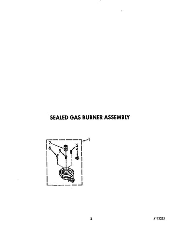 Sealed gas burner