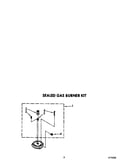Sealed gas burner kit