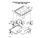 KitchenAid KGCT302XWH2 burner box/gas valves/switches diagram