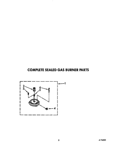 Complete sealed gas burner