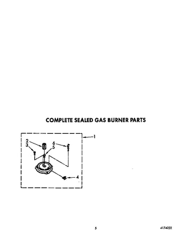 Complete sealed gas burner