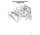 KitchenAid KEBS276YWH0 upper and lower oven door diagram