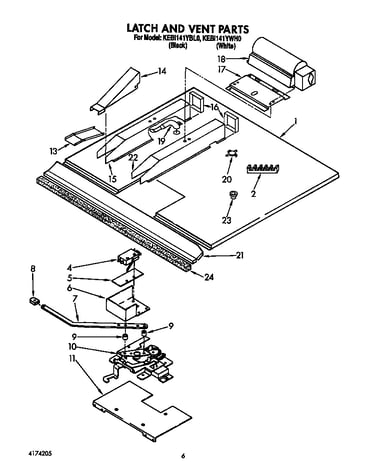Latch and vent
