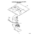 KitchenAid KEBS276XBL3 component shelf and latch diagram