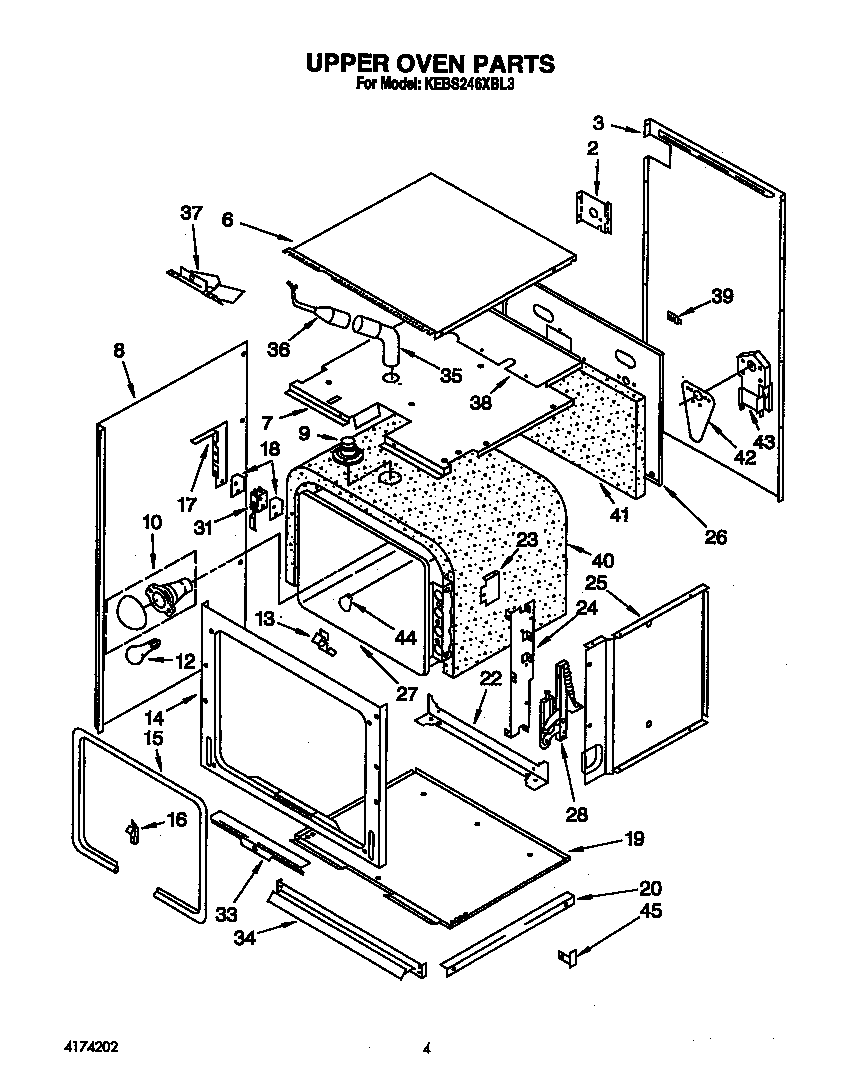 Upper oven