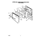 KitchenAid KEBS246XBL3 upper and lower oven diagram